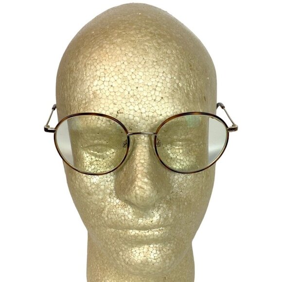 Warby Parker Duncan Round Metal Eyeglasses Frames Brown Tortoise 50-18-140 - Picture 1 of 9